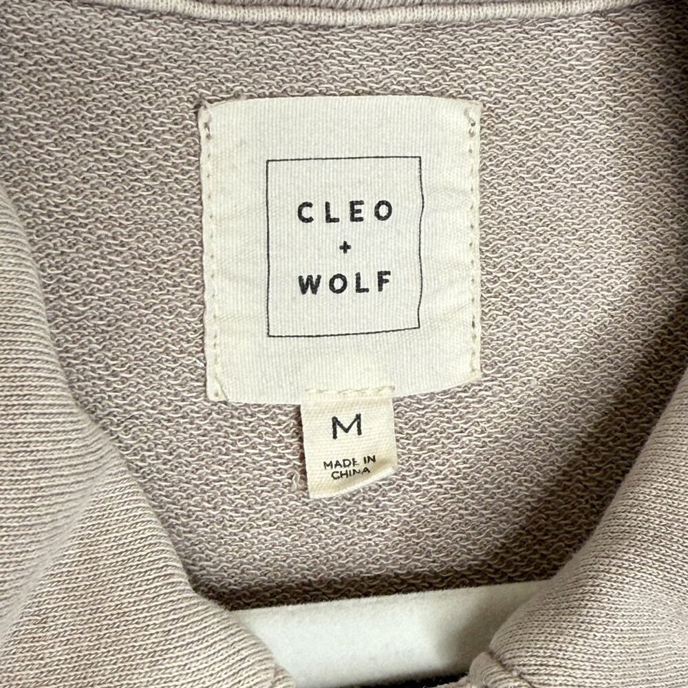 Cleo + Wolf Shirt Jacket Mineral Grey Relaxed Fit, M - Picture 9 of 11